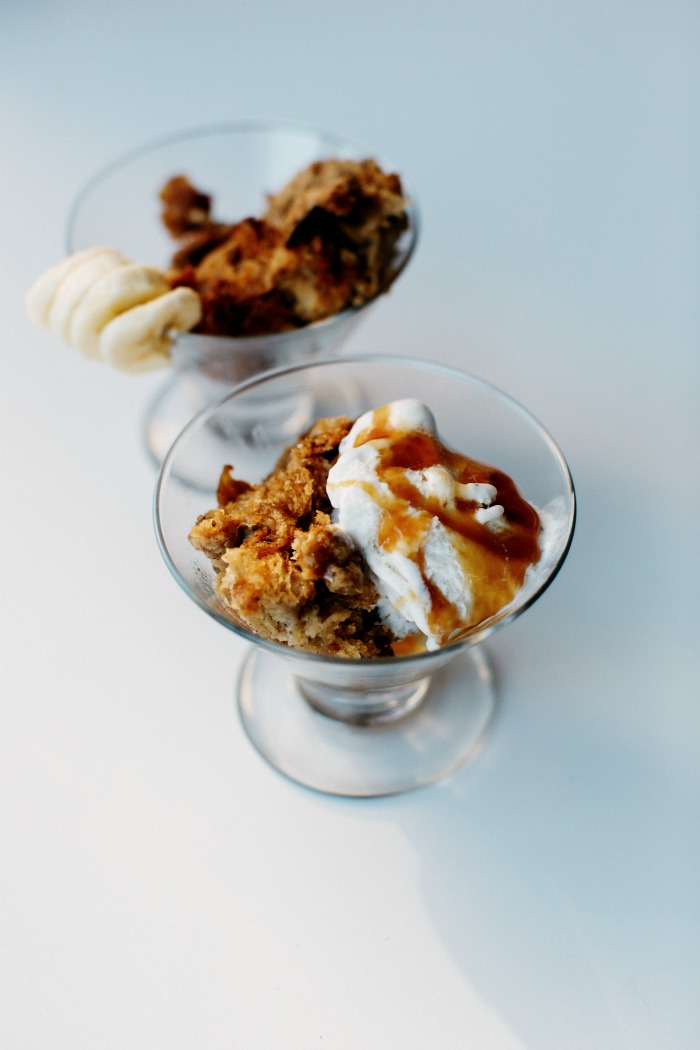 Bananas Foster French Toast Casserole - Sparrows + Lily