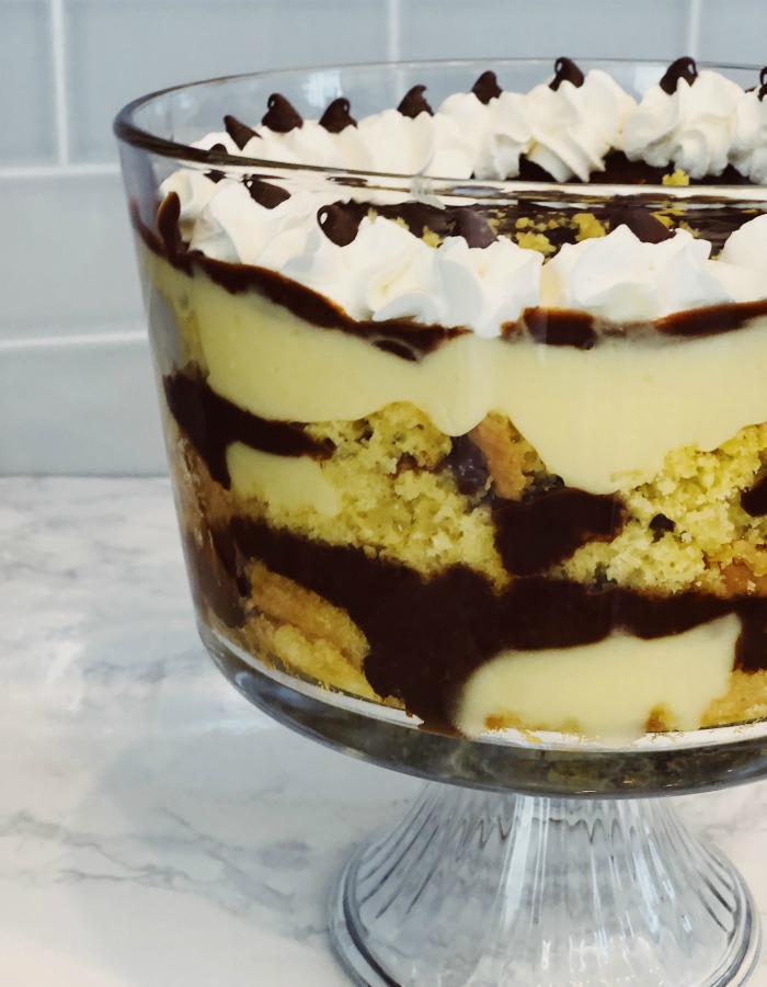 Boston Cream Pie Trifle, easy dessert, quick dessert