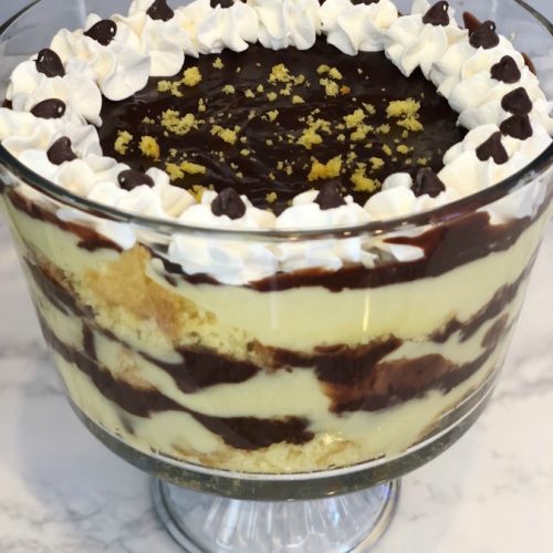 Boston Cream Pie Trifle Sparrows + Lily