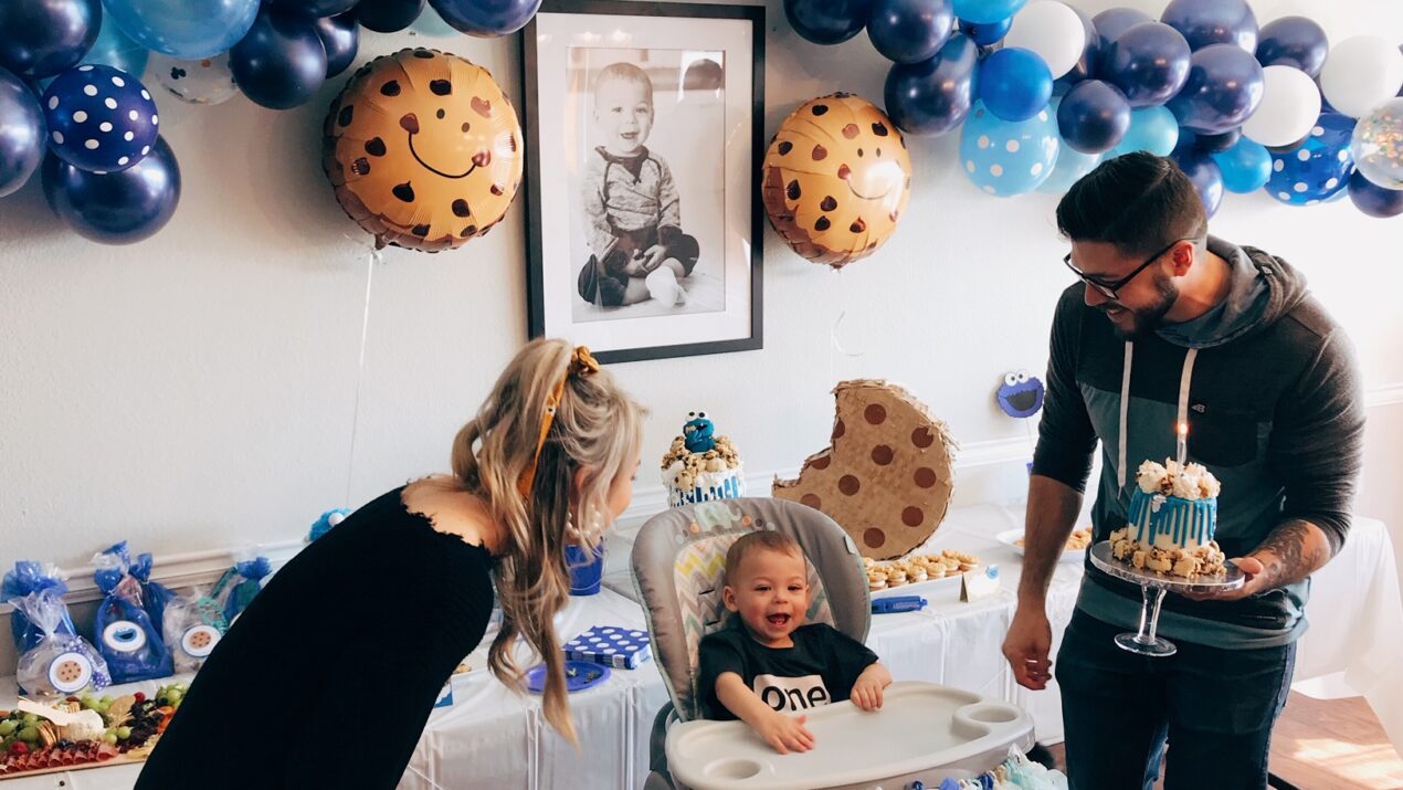 A Cookie Monster First Birthday for Saxon Finn