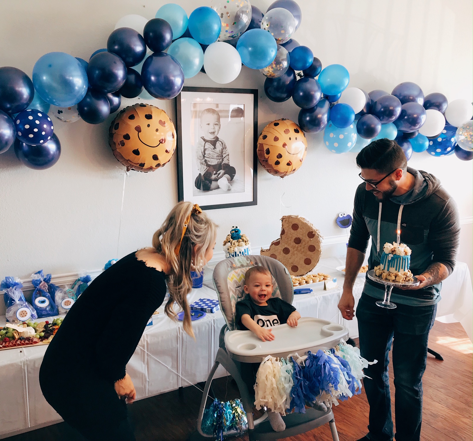 Sea Monster Boy Birthday Backdrop 1st Birthday Second Birthday Vinyl